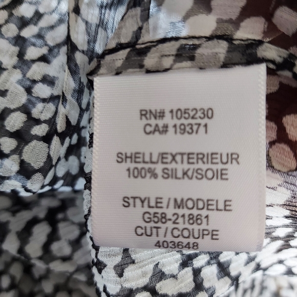 Joie silk hi low pleated feminine blouse - Picture 8 of 14